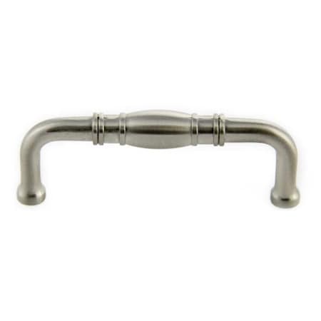 Crown 3-1/4" Cabinet Pull with 3" Center to Center Satin Nickel Finish CHP80290SN